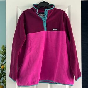 Womens Lands End Fleece Pullover